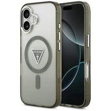 Заредете изображение във визуализатора на галерията – GUESS case for IPHONE 17 compatible with MagSafe GUHMP17SHGTMLCGA (IML Gradient W/ Triangle Logo) khaki
