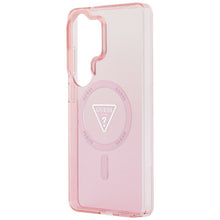 Заредете изображение във визуализатора на галерията – GUESS case for SAMSUNG S26 Ultra GUHMS26LHGTMLCGP (Magnetic IML Gradient Triangle) pink

