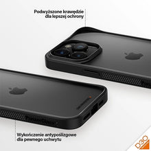 Заредете изображение във визуализатора на галерията – PanzerGlass ClearCase Case for iPhone 15 Pro Max with Military Grade Certification - Transparent and Black
