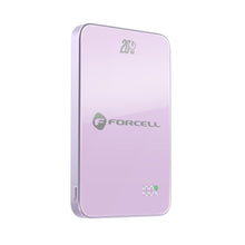 Заредете изображение във визуализатора на галерията – Powerbank compatible with MagSafe Forcell F-Energy SuperSlim F5K8 QC4.0 PD3.0 15W 5000 mAh purple
