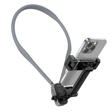 Заредете изображение във визуализатора на галерията – Neck universal phone holder Hoco K30 black gray
