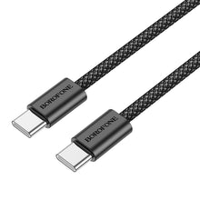 Заредете изображение във визуализатора на галерията – Borofone Cable BX104 Primo - Type C to Type C - 60W 3A 1 metre black
