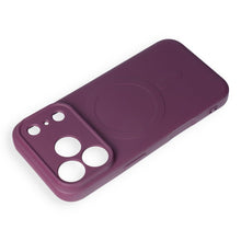 Заредете изображение във визуализатора на галерията – Case for iPhone 18 Pro / 17 Pro Silicone Mag Cover compatible with MagSafe (camera protection) dark cherry
