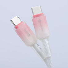 Заредете изображение във визуализатора на галерията – FORCELL F-ENERGY C357 cable Type C to Type C QC4.0 PD 5A 100W Gradient 1 m white
