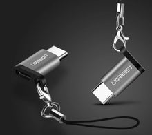 Заредете изображение във визуализатора на галерията – Ugreen adapter micro USB to USB Type C adapter black (30391)
