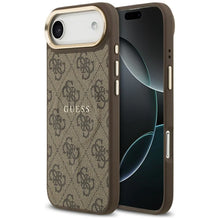 Заредете изображение във визуализатора на галерията – GUESS case for IPHONE 17 Air compatible with MagSafe GUHMP17MP4MSEGCW (PU 4G W/ Classic) brown
