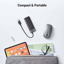 Заредете изображение във визуализатора на галерията – Ugreen CM653 HUB with 4 USB-A ports and USB-A power cable - black
