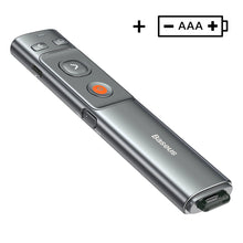 Заредете изображение във визуализатора на галерията – Baseus Orange Dot wireless laser pointer for presentations - gray (with battery)
