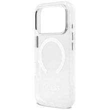 Заредете изображение във визуализатора на галерията – GUESS case for IPHONE 17 Pro compatible with MagSafe GUHMP17LHTRMS (Metal Outline) silver
