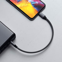 Заредете изображение във визуализатора на галерията – Cable USB C to Lightning Satechi 0,25 m ST-TCL10M space gray
