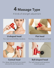 Заредете изображение във визуализатора на галерията – SKG F3-EN massage gun for the whole body - red
