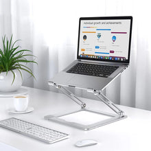 Заредете изображение във визуализатора на галерията – Tech-Protect ULS400 universal extendable stand for a laptop up to 17" - gray
