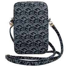 Заредете изображение във визуализатора на галерията – Guess Zip GCube Bottom Stripe phone bag - black
