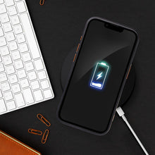 Заредете изображение във визуализатора на галерията – COLOR EDGE MAG COVER case compatible with MagSafe for IPHONE 14 Pro black gold
