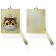 Заредете изображение във визуализатора на галерията – NIMMY set 3in1 phone bag + wallet + gps cover BIG EYED PET 2.0 Cat khaki
