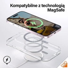 Заредете изображение във визуализатора на галерията – PanzerGlass HardCase with MagSafe with D3O and Military Grade Certification for iPhone 15/14/13 - Transparent
