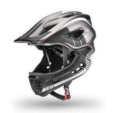 Заредете изображение във визуализатора на галерията – Children's bicycle helmet with detachable visor Rockbros TT-32SBTG-S size S - gray
