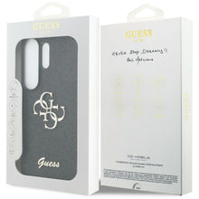 Заредете изображение във визуализатора на галерията – GUESS case for SAMSUNG S26 Ultra GUHCS26LHG4SGK (Fixed Glitter 4G Big Metal Logo) black
