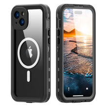 Заредете изображение във визуализатора на галерията – Waterproof case SHELLBOX DOT compatible with MagSafe for IPHONE 15 Plus black
