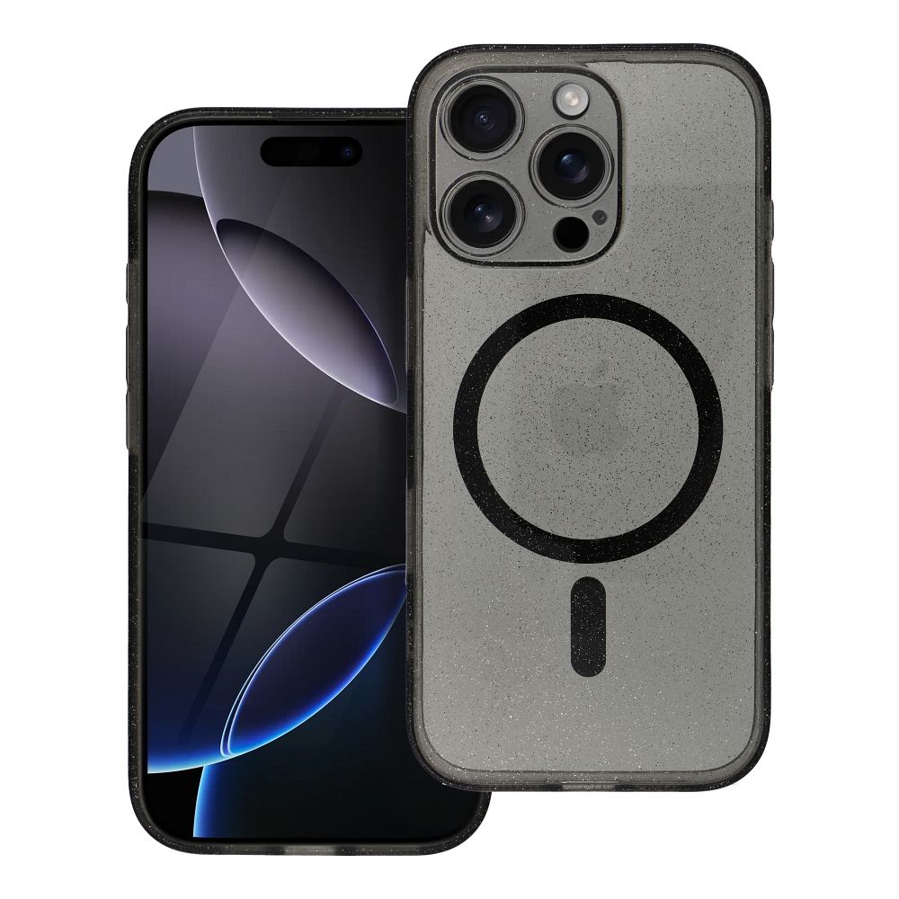 CLEAR MAG COVER case with camera protection compatible with MagSafe for SAMSUNG S26 Pro black