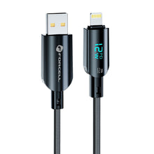 Заредете изображение във визуализатора на галерията – FORCELL F-ENERGY C273 cable USB A to Lightning 2,4A 12W Digital 1,2 m black
