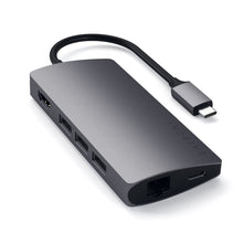 Заредете изображение във визуализатора на галерията – SATECHI adapter HUB 7in1 Type C ST-TCMA2M space gray
