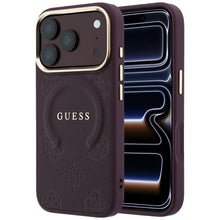 Заредете изображение във визуализатора на галерията – Case for IPHONE 18 Pro Max/17 Pro Max compatible with MagSafe (Saffiano Peony Ring) brown
