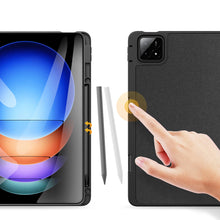 Заредете изображение във визуализатора на галерията – Dux Ducis Domo flip and smart sleep case for Xiaomi Pad 6S Pro 12.4'' - black
