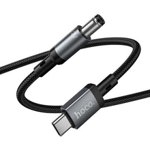 Заредете изображение във визуализатора на галерията – Cable USB C to DC 5,5mm Hoco 12V/1A 1m X129 Advantage black
