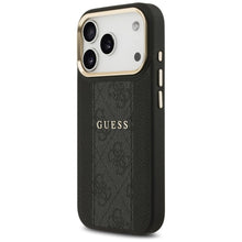 Заредете изображение във визуализатора на галерията – GUESS case for IPHONE 17 Pro compatible with MagSafe GUHMP17LPG4SEMCK (PU W/ 4G Stripe) black
