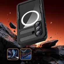 Заредете изображение във визуализатора на галерията – Case for Samsung S26 Waterproof Shellbox MARS with metal ring black
