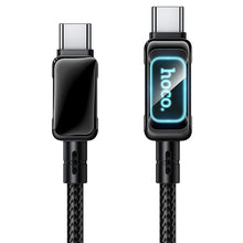 Заредете изображение във визуализатора на галерията – Cable USB C to USB C Hoco PD 3A 60W 1,2 m U157 Fuente black
