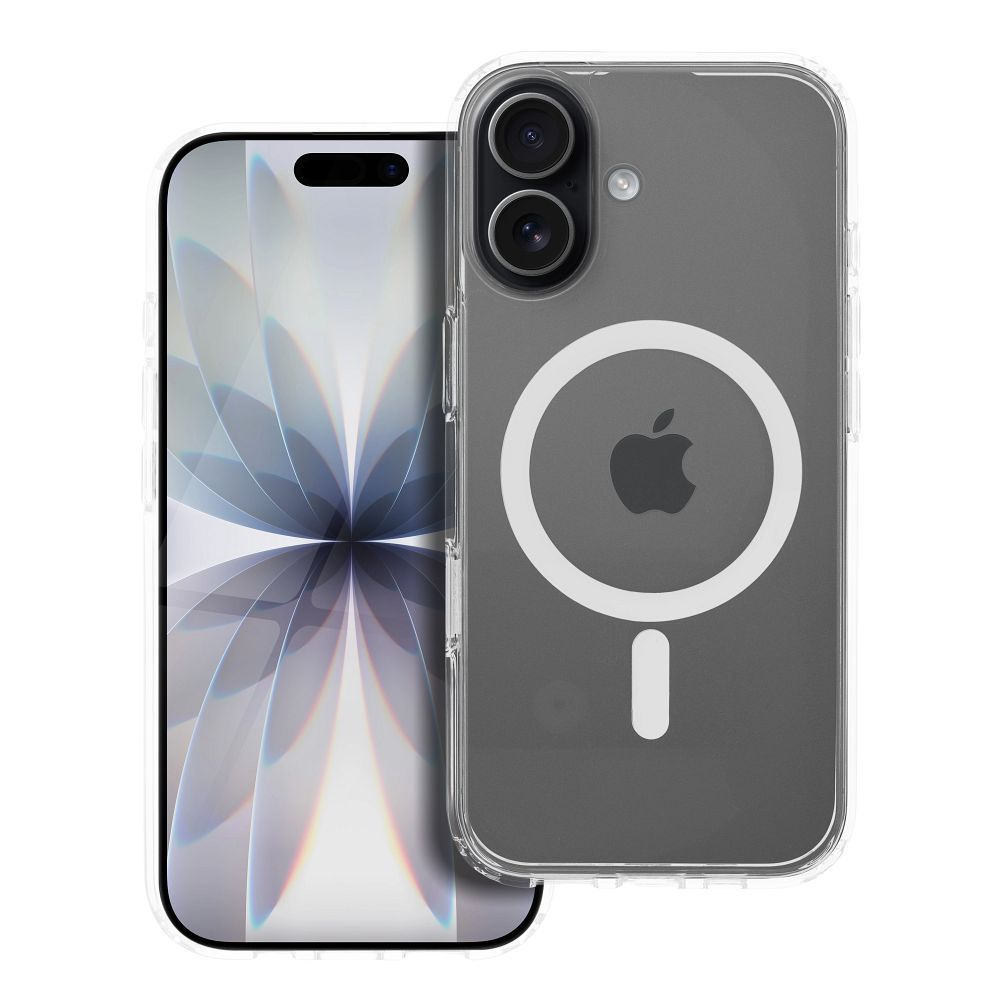 Case for iPhone 17 Forcell F-Protect Clear Hybrid Premium compatible with Magsafe clear