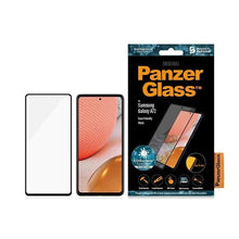Заредете изображение във визуализатора на галерията – PanzerGlass E2E Microfracture antibacterial glass for Samsung Galaxy A72 - with black frame
