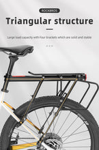 Заредете изображение във визуализатора на галерията – Rockbros 33210004001 bicycle rack with shelf - black
