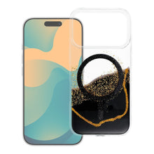 Заредете изображение във визуализатора на галерията – Case for iPhone 16 Golden compatible with MagSafe black
