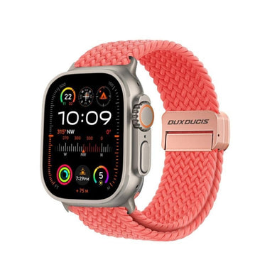 DUX DUCIS каишка MIXTURE PRO разтегателна плетена за Apple Watch 38 / 40 / 41 мм гуава