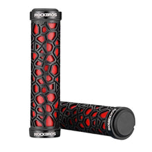 Заредете изображение във визуализатора на галерията – Rockbros 2017-14ARD bicycle grips - black and red
