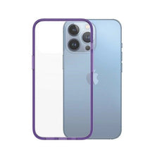 Заредете изображение във визуализатора на галерията – PanzerGlass ClearCase antibacterial Military Grade certified case for iPhone 13 Pro - transparent purple
