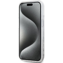 Заредете изображение във визуализатора на галерията – Karl Lagerfeld Liquid Glitter Karl Head MagSafe case for iPhone 15 / 14 / 13 - transparent
