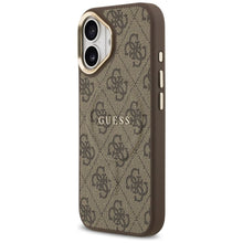Заредете изображение във визуализатора на галерията – GUESS case for IPHONE 17 compatible with MagSafe GUHMP17SP4MSEGCW (PU 4G W/ Classic) brown
