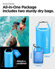 Заредете изображение във визуализатора на галерията – Spigen Aqua Shield A630 bag waterproof 20 l + bag 2 l - blue
