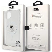 Заредете изображение във визуализатора на галерията – Karl Lagerfeld IML Choupette MagSafe case for iPhone 11 / Xr - transparent
