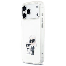Заредете изображение във визуализатора на галерията – KARL LAGERFELD case for IPHONE 17 Pro Max compatible with MagSafe KLHMP17XHMKCAQOH (IML Aquarelle K&amp;C &amp; Logo) white
