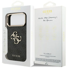 Заредете изображение във визуализатора на галерията – GUESS case for IPHONE 18 Pro Max / 17 Pro Max GUE005594 (PU W/ Big 4G Classic Logo) black gold
