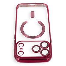 Заредете изображение във визуализатора на галерията – Case for iPhone 18 Pro Max / 17 Pro Max Electro Mag Cover compatible with MagSafe dark cherry
