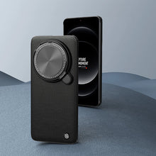 Заредете изображение във визуализатора на галерията – Nillkin CamShield Prop Leather Magnetic Case for Xiaomi 14 Ultra - black
