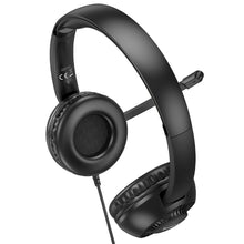 Заредете изображение във визуализатора на галерията – HOCO wire headphones Jack 3,5 mm with microphone W112 black
