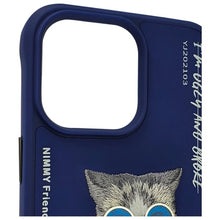 Заредете изображение във визуализатора на галерията – NIMMY case GLASSES COOL CAT for IPHONE 15 Pro blue
