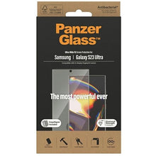 Заредете изображение във визуализатора на галерията – PanzerGlass Ultra-Wide Fit Tempered Glass with Applicator for Samsung Galaxy S23 Ultra
